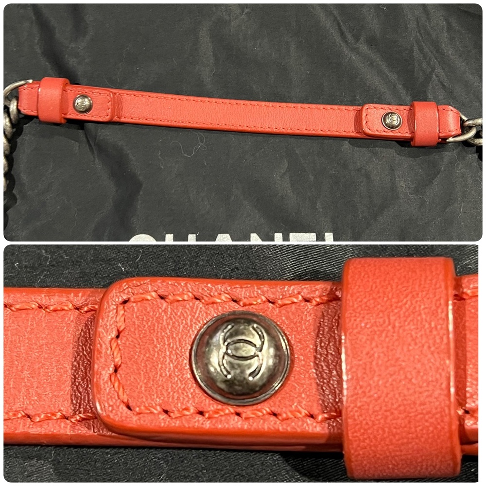 Chanel Coral Quilted Flap-Over Bag - Picture 13 of 15